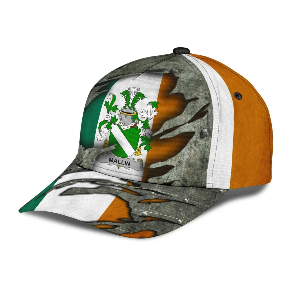 Clan Mallin Coat Of Arms - Irish Family Crest Classic Cap EF43 Mallin Coat Of Arms Irish Cap