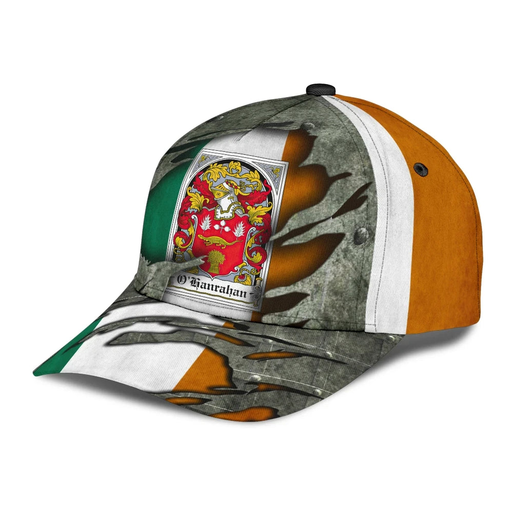 Clan Ohanrahan Coat Of Arms - Irish Family Crest Classic Cap ER66 Ohanrahan Coat Of Arms Irish Cap