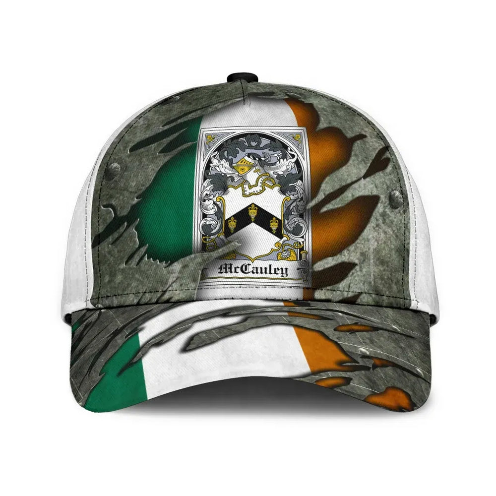 Clan Mccauley Coat Of Arms - Irish Family Crest Classic Cap TR43 Mccauley Coat Of Arms Irish Cap