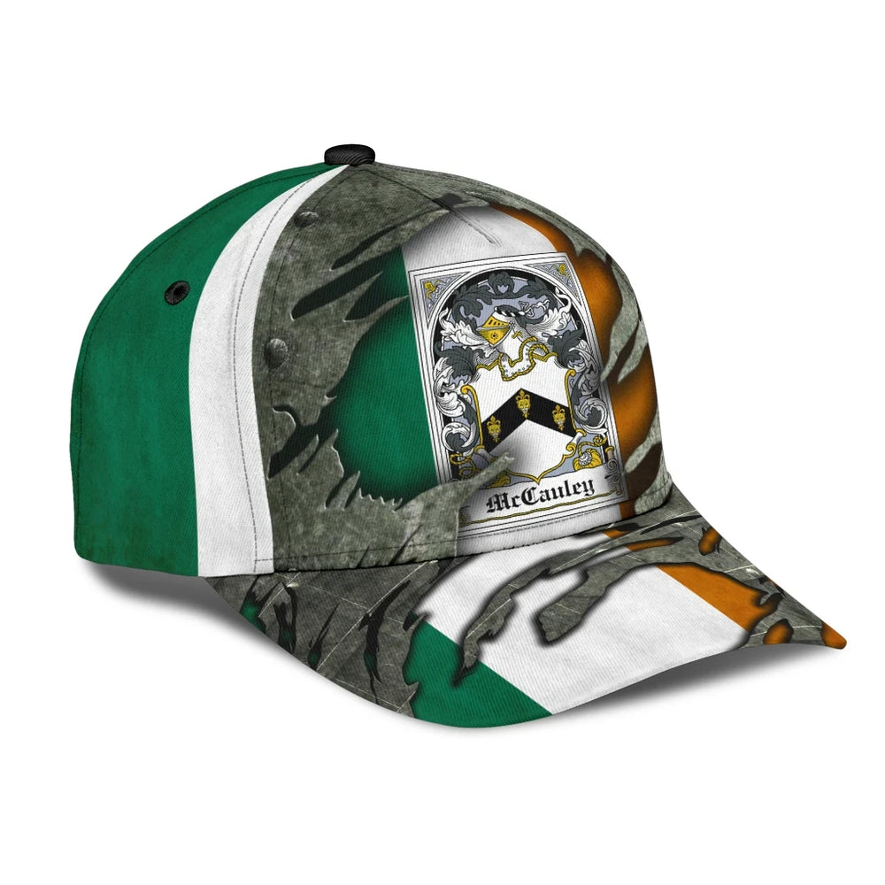 Clan Mccauley Coat Of Arms - Irish Family Crest Classic Cap TR43 Mccauley Coat Of Arms Irish Cap