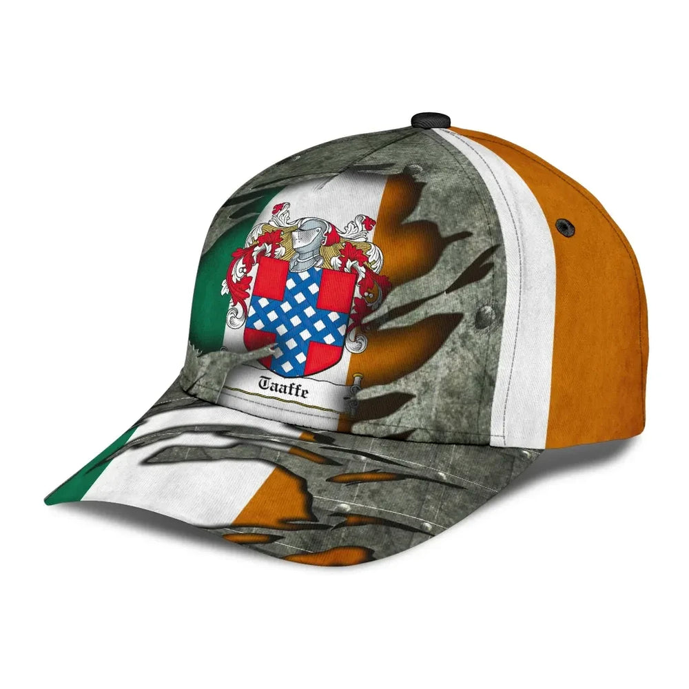 Clan Taaffe Coat Of Arms - Irish Family Crest Classic Cap RN39 Taaffe Coat Of Arms Irish Cap