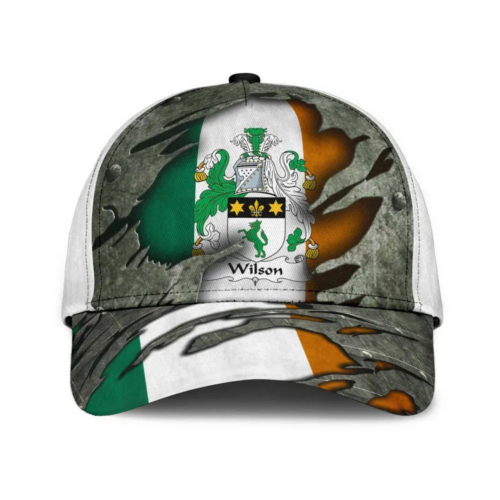 Clan Wilson Coat Of Arms II Irisharms - Irish Family Crest Classic Cap PC31 Wilson Coat Of Arms II Irisharms Irish Cap