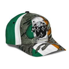 Clan Forestal Coat Of Arms - Irish Family Crest Classic Cap QU14 Forestal Coat Of Arms Irish Cap
