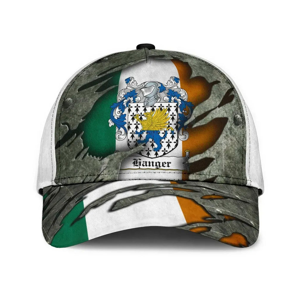 Clan Hanger Coat Of Arms - Irish Family Crest Classic Cap HV20 Hanger Coat Of Arms Irish Cap