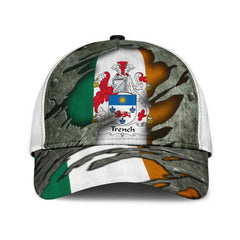 Clan Trench Coat Of Arms - Irish Family Crest Classic Cap SS30 Trench Coat Of Arms Irish Cap