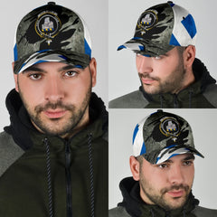 Clan Dalrymple Crest Tartan Classic Cap ME47 Dalrymple Tartan Tartan Cap