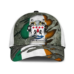 Clan Mckeown Coat Of Arms - Irish Family Crest Classic Cap HR79 Mckeown Coat Of Arms Irish Cap