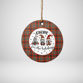 Clan Innes Ancient Tartan Tartan Crest Gnome Round Ceramic Ornament SS77 Innes Ancient Tartan Tartan Christmas