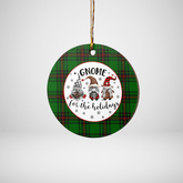Clan Orrock (Fife) Tartan Tartan Crest Gnome Round Ceramic Ornament GE73 Orrock (Fife) Tartan Tartan Christmas