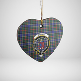 Clan Ogilvie Hunting Modern Tartan Crest Heart Ceramic Ornament EW72 Ogilvie Hunting Modern Tartan Tartan Christmas