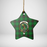 Clan Kinloch Tartan Crest Star Ceramic Ornament XO58 Kinloch Tartan Tartan Christmas