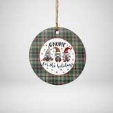Clan Craig Ancient Tartan Tartan Crest Gnome Round Ceramic Ornament XY91 Craig Ancient Tartan Tartan Christmas