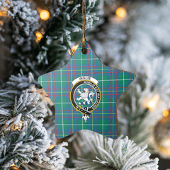 Clan Inglis Ancient Tartan Crest Star Ceramic Ornament MW79 Inglis Ancient Tartan Tartan Christmas