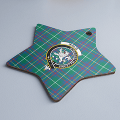 Clan Inglis Ancient Tartan Crest Star Ceramic Ornament MW79 Inglis Ancient Tartan Tartan Christmas