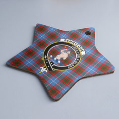Clan Pennycook (Edinburgh) Tartan Crest Star Ceramic Ornament XH64 Pennycook (Edinburgh) Tartan Tartan Christmas