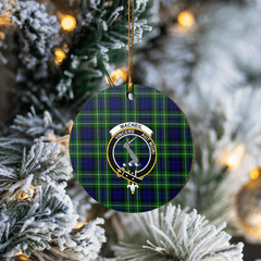 Clan MacNeil (of Colonsay) Tartan Crest Round Ceramic Ornament AZ43 MacNeil (of Colonsay) Tartan Tartan Christmas