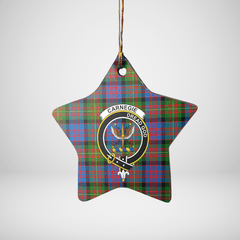 Clan Carnegie Ancient Tartan Crest Star Ceramic Ornament IT40 Carnegie Ancient Tartan Tartan Christmas