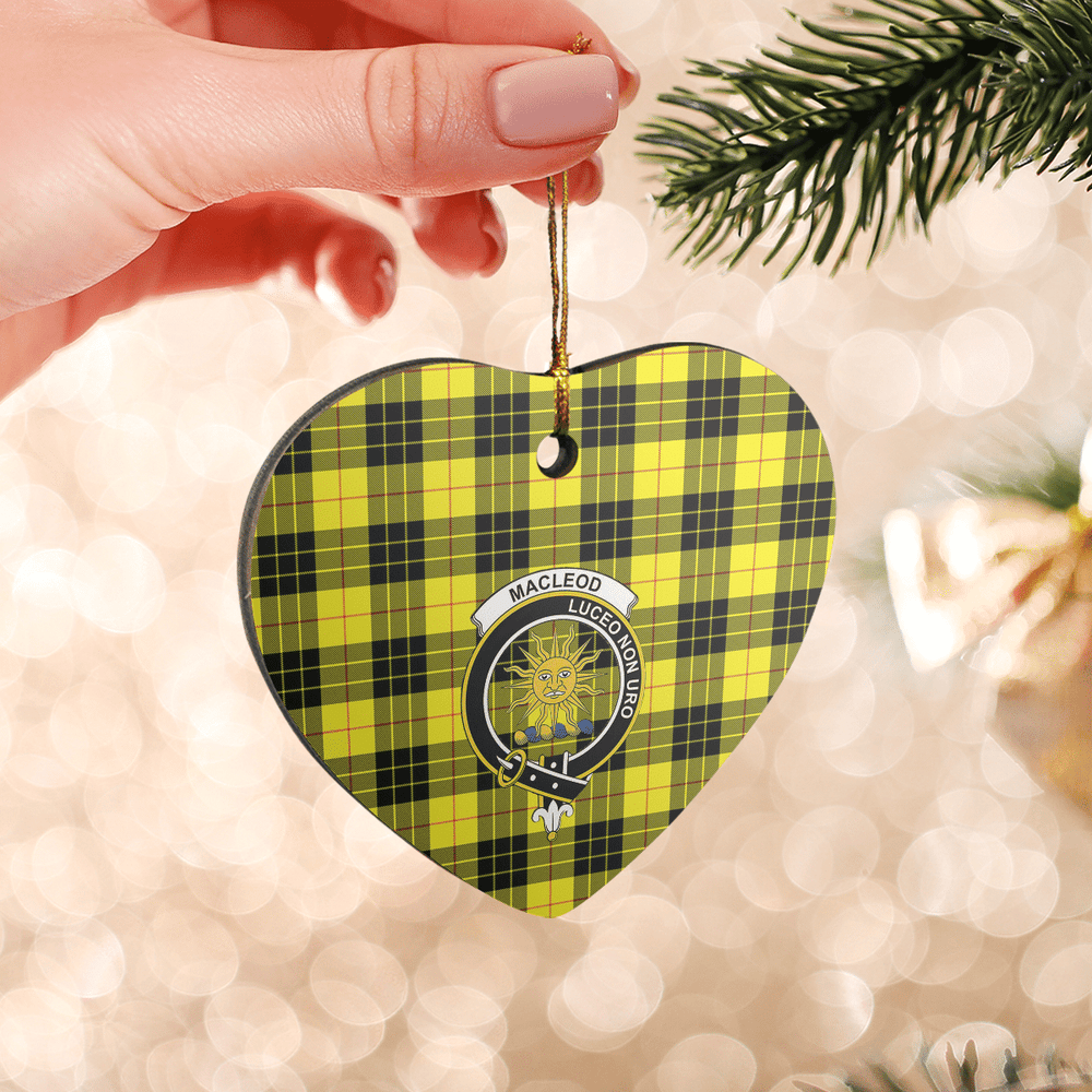 Clan MacLeod of Lewis Modern Tartan Crest Heart Ceramic Ornament AF59 MacLeod of Lewis Modern Tartan Tartan Christmas