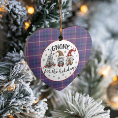 Clan Gretna Green Tartan Tartan Crest Gnome Heart Ceramic Ornament GI20 Gretna Green Tartan Tartan Christmas