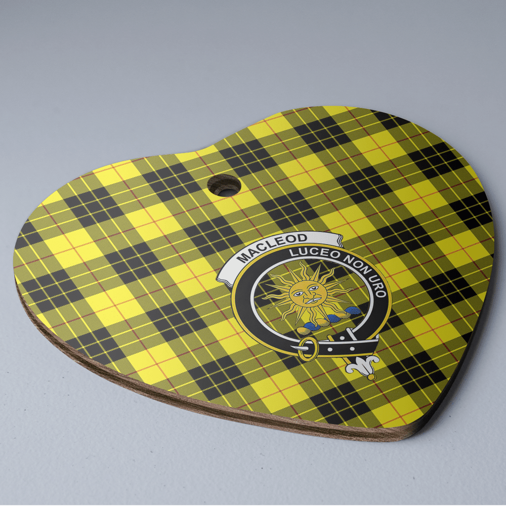 Clan MacLeod of Lewis Modern Tartan Crest Heart Ceramic Ornament AF59 MacLeod of Lewis Modern Tartan Tartan Christmas