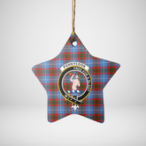 Clan Pennycook (Edinburgh) Tartan Crest Star Ceramic Ornament XH64 Pennycook (Edinburgh) Tartan Tartan Christmas