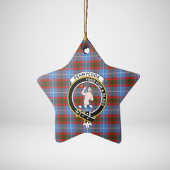 Clan Pennycook (Edinburgh) Tartan Crest Star Ceramic Ornament XH64 Pennycook (Edinburgh) Tartan Tartan Christmas