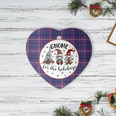Clan Gretna Green Tartan Tartan Crest Gnome Heart Ceramic Ornament GI20 Gretna Green Tartan Tartan Christmas