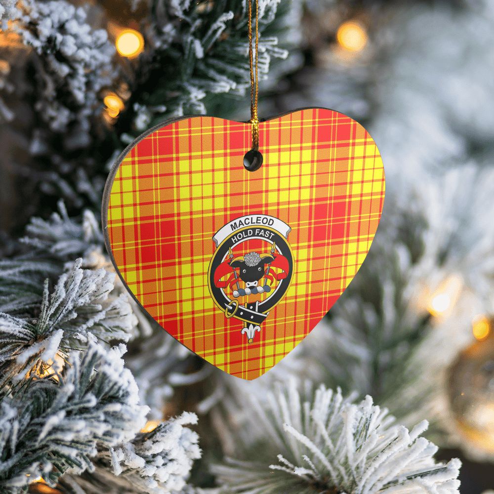 Clan MacMillan Tartan Crest Heart Ceramic Ornament VE13 MacMillan Tartan Tartan Christmas
