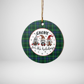 Clan Stewart Hunting Modern Tartan Tartan Crest Gnome Round Ceramic Ornament SU92 Stewart Hunting Modern Tartan Tartan Christmas