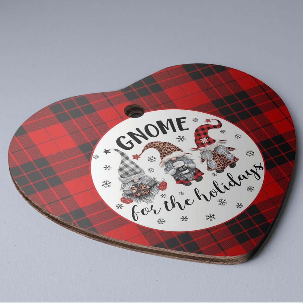Clan MacLeod of Raasay Tartan Tartan Crest Gnome Heart Ceramic Ornament PC21 MacLeod of Raasay Tartan Tartan Christmas