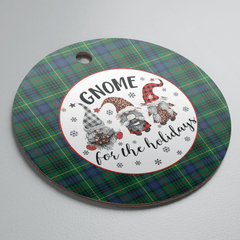 Clan Stewart Hunting Modern Tartan Tartan Crest Gnome Round Ceramic Ornament SU92 Stewart Hunting Modern Tartan Tartan Christmas