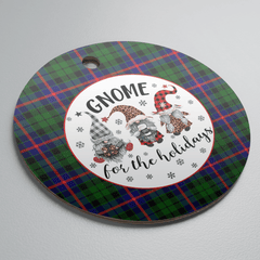 Clan Morrison Modern Tartan Tartan Crest Gnome Round Ceramic Ornament DC90 Morrison Modern Tartan Tartan Christmas