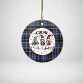Clan Clark 1 Tartan Tartan Crest Gnome Round Ceramic Ornament WD94 Clark 1 Tartan Tartan Christmas