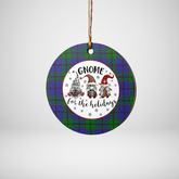 Clan Strachan Tartan Tartan Crest Gnome Round Ceramic Ornament OE14 Strachan Tartan Tartan Christmas