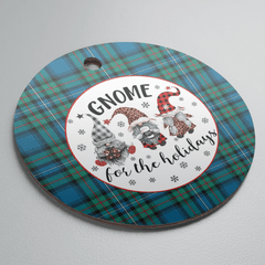 Clan Robertson Hunting Ancient Tartan Tartan Crest Gnome Round Ceramic Ornament FD99 Robertson Hunting Ancient Tartan Tartan Christmas