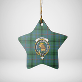 Clan Walker Hunting Ancient Tartan Crest Star Ceramic Ornament SH92 Walker Hunting Ancient Tartan Tartan Christmas