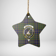 Clan MacMillan Hunting Modern Tartan Crest Star Ceramic Ornament AT33 MacMillan Hunting Modern Tartan Tartan Christmas