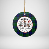 Clan MacCallum Modern Tartan Tartan Crest Gnome Round Ceramic Ornament WT31 MacCallum Modern Tartan Tartan Christmas