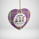 Clan Lockwood Tartan Tartan Crest Gnome Heart Ceramic Ornament KT73 Lockwood Tartan Tartan Christmas