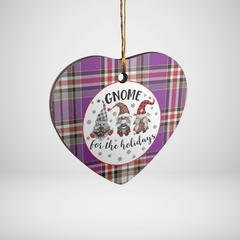 Clan Lockwood Tartan Tartan Crest Gnome Heart Ceramic Ornament KT73 Lockwood Tartan Tartan Christmas
