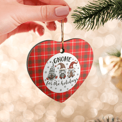 Clan Duke of Rothesay Modern Tartan Tartan Crest Gnome Heart Ceramic Ornament EV11 Duke of Rothesay Modern Tartan Tartan Christmas