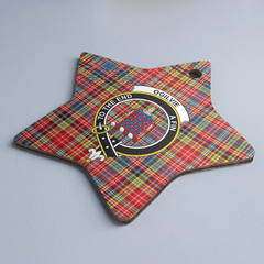 Clan Ogilvie of Airlie Ancient Tartan Crest Star Ceramic Ornament GK81 Ogilvie of Airlie Ancient Tartan Tartan Christmas
