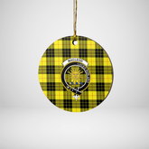 Clan MacLeod of Lewis Modern Tartan Crest Round Ceramic Ornament XJ99 MacLeod of Lewis Modern Tartan Tartan Christmas