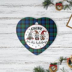 Clan Fletcher Ancient Tartan Tartan Crest Gnome Heart Ceramic Ornament LV68 Fletcher Ancient Tartan Tartan Christmas