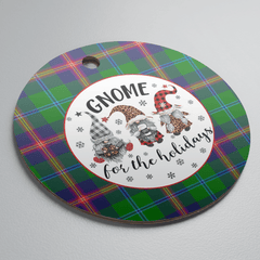 Clan Young Modern Tartan Tartan Crest Gnome Round Ceramic Ornament IA91 Young Modern Tartan Tartan Christmas