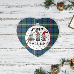 Clan Davidson of Tulloch Tartan Tartan Crest Gnome Heart Ceramic Ornament UC58 Davidson of Tulloch Tartan Tartan Christmas