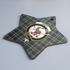 Clan Scott Green Modern Tartan Crest Star Ceramic Ornament DK19 Scott Green Modern Tartan Tartan Christmas