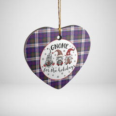 Clan MacDonald Dress Modern Tartan Tartan Crest Gnome Heart Ceramic Ornament RD74 MacDonald Dress Modern Tartan Tartan Christmas