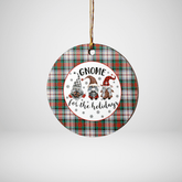 Clan MacDuff Dress Ancient Tartan Tartan Crest Gnome Round Ceramic Ornament SE55 MacDuff Dress Ancient Tartan Tartan Christmas