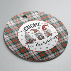 Clan MacDuff Dress Ancient Tartan Tartan Crest Gnome Round Ceramic Ornament SE55 MacDuff Dress Ancient Tartan Tartan Christmas